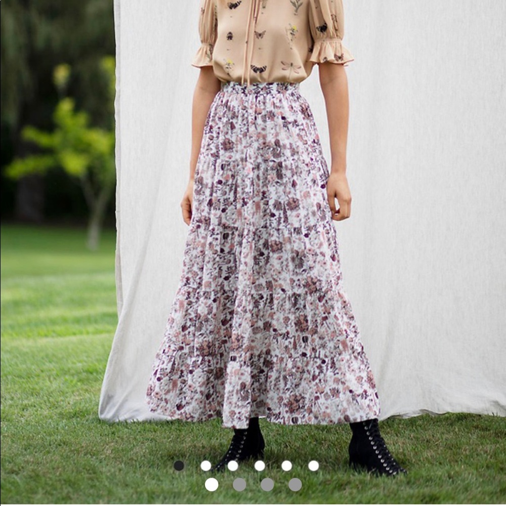 NWT TVF for DVF Crepe de Chine skirt